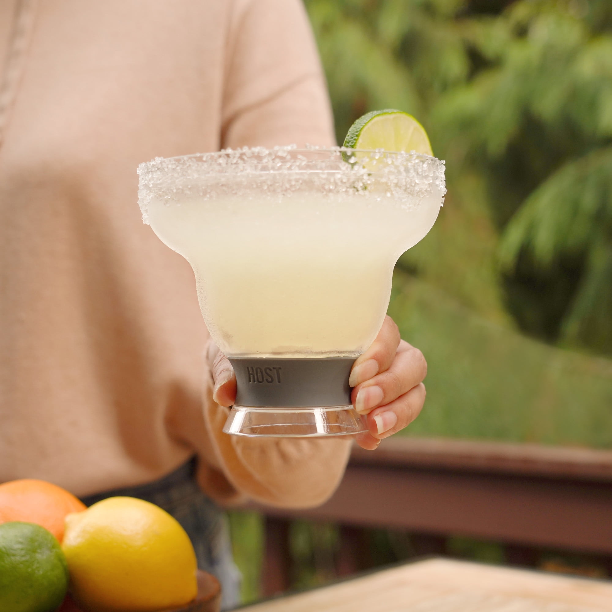 Double Wall Classic Margarita Glasses, Unique Shaped Insulated