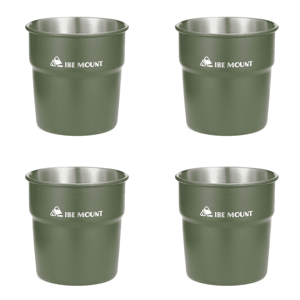 Tazas Vino Y 300 Ml Ligera para Senderismo Picnic Barbacoa () Verde