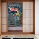 thumbnail image 2 of Cortina Ponyo para puerta de entrada, cortina opaca con estampado de patrón, cortina divisoria para habitación, tapiz para decoración del hogar, 34" de ancho x 56" de largo, 2 of 7