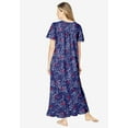 thumbnail image 2 of Dreams & Co. Plus Size Long Floral Print Cotton Gown, 2 of 6