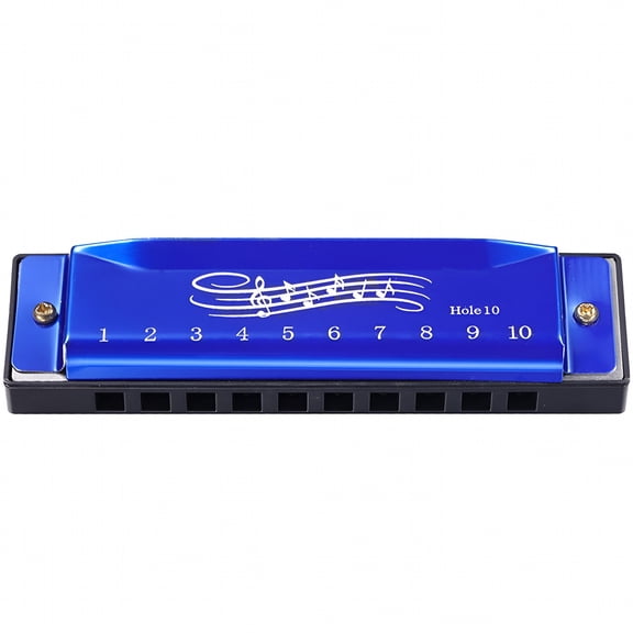 SEPTRIO Diatonic Harmonica for Beginners Blue Abs Musical Instrument Home Use Harmonicas for Adults