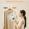 thumbnail image 6 of ZALFLEX Portable Travel Steamer, 1400W Handheld Fabric Steamer for Clothes, 3 Modes with LCD Display, 15S Fast Heat-Up Garment Steamers for Home & Travel, White, 6 of 11