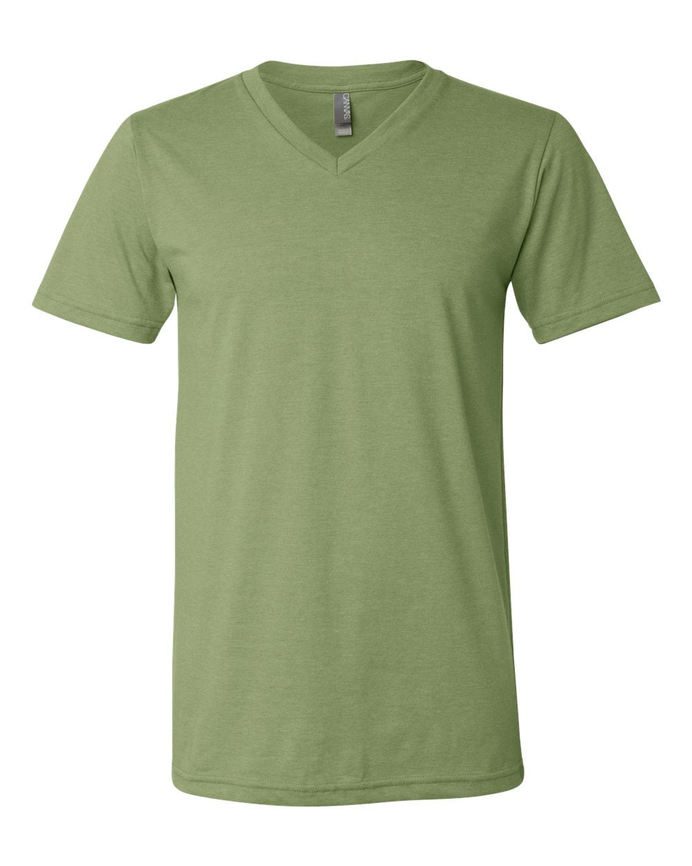 Bella + Canvas Jersey ShortSleeve VNeck TShirt (3005) Heather Green