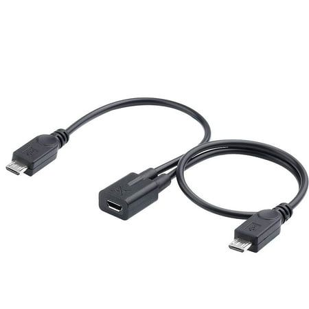 Electop Micro USB Female to Micro USB Male Splitter Cable | Walmart Canada