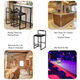 thumbnail image 4 of ENYOPRO Bar Chairs Set of 2, Counter Height Bar Chairs for Kitchen Counter, PU Kitchen Chairs with Metal Legs, Bar Chairs for Restaurant, Coffee Shop, Black, 4 of 6