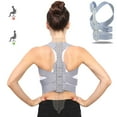 thumbnail image 1 of Corrector de postura para mujeres y hombres debajo de la ropa, soporte mejorado para la parte superior de la espalda, correas para los hombros, enderezador de espalda, cinturón de entrenamiento de postura para aliviar el dolor, cifosis, alineación de la columna -s Sailing Electrónica, 1 of 6