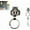 T, variant on Modern Keychain Belt Clip For Men AntiScratch Metal Key Organizers With Letter Design Quick Attach Keyring Holder