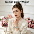 thumbnail image 3 of SKMEI Womens Watch Stainless Steel Waterproof Quartz Analog Watches for Women Casual Fashion Wristwatch, 3 of 9