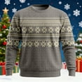 thumbnail image 2 of KHONTS Christmas Sweatshirts for Men Funny Christmas Pullovers Tops Fun Holiday Novelty Xmas Clothes Grey M, 2 of 3