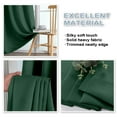 thumbnail image 4 of OVZME Evergreen Blackout Curtains for Bedroom 72 Inch Length 2 Panels Set, Privacy Thermal Insulated Rod Pocket Room Darkening Curtains for Living Room Front Door, W40 x L72 Inch, Evergreen, 4 of 7