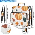 thumbnail image 2 of FORMRS Zipper Binder with Shoulder Strap 2-inch Ring 500 Sheet Capacity File Bag, Pumpkins Pattern, 2 of 5