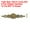 Yellow Bronze, variant on European Flower Handle Pull 2.52x0.55", 6 Pcs Drawer Handles with Screws for Cabinet Wooden Box, Silver Tone