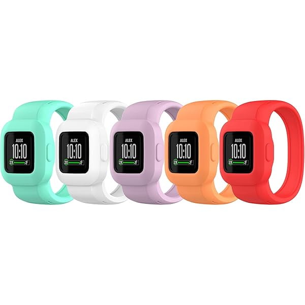 wonima11 Band for Garmin Vivofit Jr. 3, Soft Silicone Replacement Watch Band Strap for Garmin Vivofit Jr. 3 Fitness Tracker, Small, Large (No Tracker)