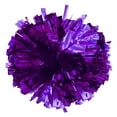 thumbnail image 5 of Aislor Kids Girls Cheer Leader Costume Halloween Cheerleading Uniform Dress with Pom Poms Stocking Hair Tie Purple A 6, 5 of 7