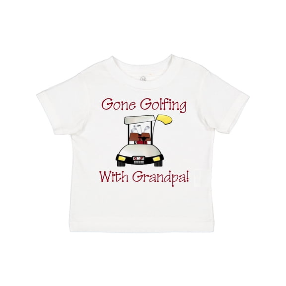 Inktastic Gone Golfing with Grandpa Boys Toddler T-Shirt