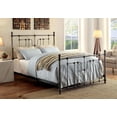 thumbnail image 2 of Furniture of America Marco Panel Bed, Eastern King, Powder Coated Black, 2 of 3