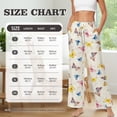 thumbnail image 6 of SCRAWLGOD Butterfly Floral Print Beige Womens Casual High Waist Pants Fashion Drawstring Loose Pants Trousers Soft Lightweight Lounge Slacks with Pockets, XXL, 6 of 7
