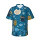thumbnail image 1 of Fotbe Cute Colorful Owls And Trees Camisa Hawaiana para Hombre Unisex – Camisa Casual de Verano con Botones de Manga Corta de Algodón y Lino,Medium, 1 of 7