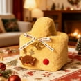 thumbnail image 4 of ‌Christmas Gift Bags - Luxury Festive Faux Fur Christmas Gift Bags with Gold Bells & Bow - Reusable Holiday Wrapping Bags for Kids Adults Party Favors, 4 of 5