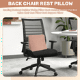 thumbnail image 4 of Reading Backrest Cushion Wedge Pillow Back Cushion Lumbar Pad Bed Office Chair Rest Pillow Back Support Pillow(Coffee), 4 of 9