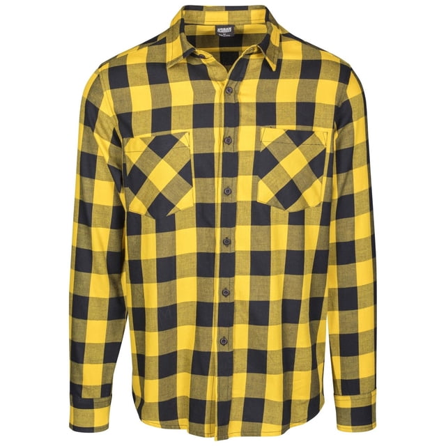 Urban Classics Mens Checked Flannel Shirt