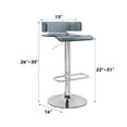 thumbnail image 2 of Atlin Designs Tabouret de Bar Réglable Pivotant en Métal de 22'' en Gris, 2 of 3
