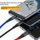 thumbnail image 1 of Cable de datos de uno a tres con luz adecuado para teléfonos móviles Apple Android tipo C Cable de datos de carga de dos núcleos tres en uno, 1 of 4