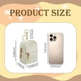 thumbnail image 3 of YYKihy Mini Backpack Keychain Cute Cosmetic Bag For Women Transparent Makeup Bag Key Pocket Lipstick Bag Card Holder Data Cable Organizer Zipper, 3 of 9