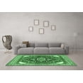 thumbnail image 3 of Ahgly Company Indoor Square Persian Emerald Green Traditional Area Rugs, 5' Square, 3 of 4