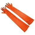 thumbnail image 3 of Fgnfyis Elegant Women Satin Gloves for Wedding Party Evening Formal Events and Orange One Size, 3 of 3