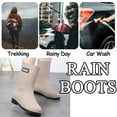 thumbnail image 5 of AUXDIQ Wellington Boots Women Mid-calf Wellies Waterproof Rain Boots Outdoor Garden Shoes, 5 of 6