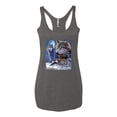 thumbnail image 2 of Wolves and the Moon in the Winter Night | Womens Animal Lover Premium Tri-Blend Racerback Tank Top, Premium Heather, Small, 2 of 3