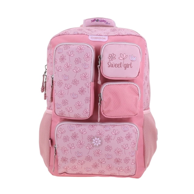 Mochila Grande Rosa Happy Girl JILLY