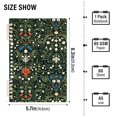 thumbnail image 2 of FORMRS 1-Subject Spiral Notebook 8" x 5" College Ruled 60 Refillable Sheet A5 Hard Cover, Green Flowers Pattern, 2 of 7