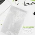 12 Pack Clear Plastic Envelopes Envelopes Expandable Files Document