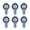 Blue, variant on Yihuala 6Pcs Adjustable Strap Wearable Compasses Clear Display Outdoor Compasses Watches For Students Travelers Hiker Enduring