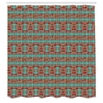 thumbnail image 2 of Ambesonne Tribal Shower Curtain, Ethnic Colorful Quirky Art, 69"Wx75"L, Seafoam Magenta, 2 of 4