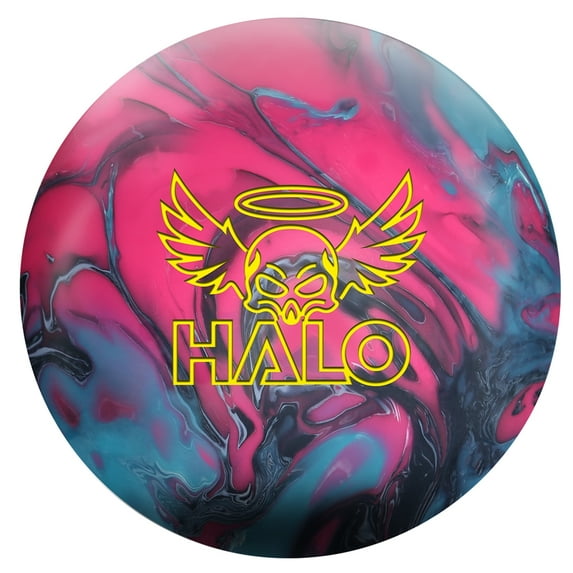 Roto Grip Halo Bowling Ball- Coal/Fuschia/Sky Blue 13lbs