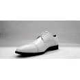 thumbnail image 3 of Men's Antonio Cerrelli White Faux Leather Laced Dress Shoes 7052, 3 of 5
