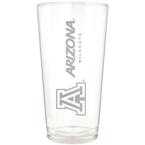 Arizona Wildcats Etched 16oz. Vertical Rally Cry Pint Glass