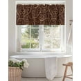thumbnail image 4 of Valances for Windows Valance Rod Pocket Light Filtering Short Window Treatments Curtains for Kitchen Bathroom Living Room Bedroom, 1 Panel, 42 x 12 Inch, 4 of 7