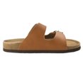 thumbnail image 3 of Women's Double Strap Genuine Leather Footbed Insole Flat Sandals, 3 of 6