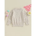 thumbnail image 4 of Bagilaanoe Toddler Baby Girl Boy Knitted Sweater Long Sleeve Striped Pullover 3M 6M 12M 24M 3T Kids Warm Jumpers Tops Fall Loose Knitwear, 4 of 8
