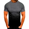 thumbnail image 1 of Men Short Sleeve Printing Round Neck Pullover T Shirt Blouse, 1 of 8