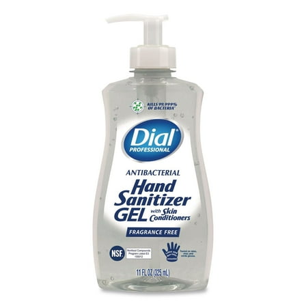 11 oz Gel Antibacterial Hand Sanitizer - Fragrance-Free (12/Carton)