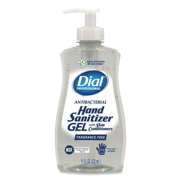 11 oz Gel Antibacterial Hand Sanitizer - Fragrance-Free (12/Carton)