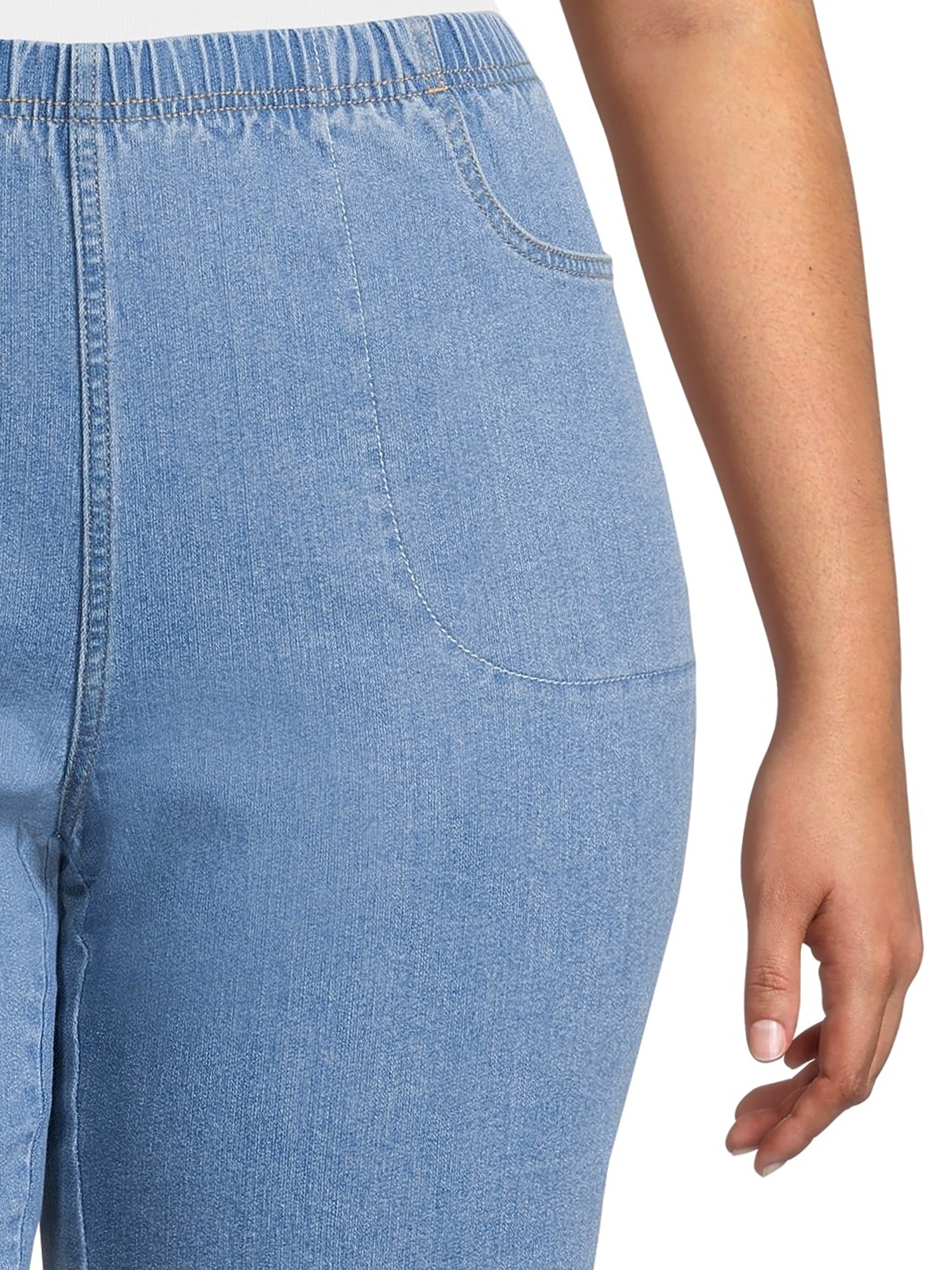 JMS Just My Size by Hanes Women's Plus Pull On 4 Pocket Bermuda Shorts, 11" Inseam, Sizes 0X-4X