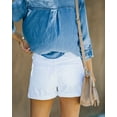 thumbnail image 4 of ONLYSHE Casual Shorts for Women Denim High Waist Shorts with Pockets Blue S, 4 of 5