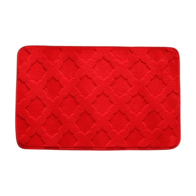 Alfombra de baño gruesa y absorbente, felpudo antideslizante de terciopelo para cocina o dormitorio, alfombra suave y mullida que absorbe el agua y la humedad rápidamente, alfombra lavable para la