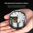 thumbnail image 4 of Kitchen Timer 60min Countdown Mechanical Magnetic Timer No Battery Needed Stainless Steel Countdown Timer for School Classroom Teaching Cooking Office, 4 of 7
